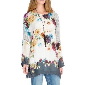 Johnny Was “Linden” Floral Flowy Tunic Top